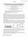 Research paper thumbnail of Observation of Frequency Division and Chaos Behavior in a Laser Diode driven by a Resonant Tunneling Diode