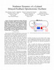 Research paper thumbnail of Nonlinear dynamics of a Liénard delayed-feedback optoelectronic oscillator