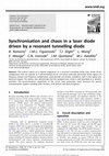 Research paper thumbnail of Synchronisation and chaos in a laser diode driven by a resonant tunnelling diode