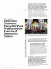 Research paper thumbnail of Carnival to Commons: Pussy Riot Punk Protest or the Exercise of Democratic Culture