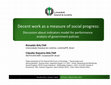 Research paper thumbnail of Decent work as a measure of social progress: Discussion about indicators model for performance analysis of government policies