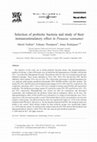 Research paper thumbnail of Selection of probiotic bacteria and study of their immunostimulatory effect in< i> Penaeus vannamei</i>