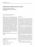 Research paper thumbnail of Identifying Join Candidates in the Cairo Genizah