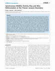 Research paper thumbnail of Synchronous Wildfire Activity Rise and Mire Deforestation at the Triassic–Jurassic Boundary