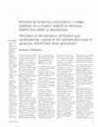 Research paper thumbnail of Procesos de ocupación prehistórica y cambio ambiental en la planicie noreste de Mendoza: perspectivas desde la arqueología