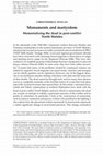 Research paper thumbnail of Duncan, Christopher R. 2009. “Monuments and Martyrdom in the Aftermath of Communal Violence in North Maluku.” Bijdragen tot de Taal-, Land- en Volkenkunde 165(4): 429-458.