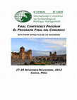 Research paper thumbnail of El Área Fundacional de Mendoza: entre el pasado arqueológico y el futuro del patrimonio (Rca. Argentina). Congreso ICOMOS-ICAHM, Cuzco 2012