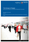 Research paper thumbnail of The Energy to Engage: Wind Farm Development and Community Engagement in Australia