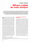 Research paper thumbnail of Diffusion multiple des ondes sismiques