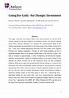 Research paper thumbnail of Going for Gold: An Olympic Investment