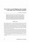 Research paper thumbnail of From cash to accrual budgeting and accounting in the public sector: The Dutch experience