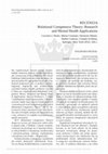 Research paper thumbnail of Relational competence theory: Research and mental health applications