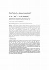 Research paper thumbnail of Cs2CuSi5O12 phase transition?