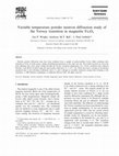 Research paper thumbnail of Variable temperature powder neutron diffraction study of the Verwey transition in magnetite Fe3O4