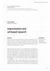 Research paper thumbnail of Improvisation and art-based research