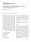 Research paper thumbnail of Electrospinning short polymer micro-fibres with average aspect ratios in the range of 10–200