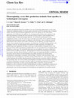 Research paper thumbnail of Electrospinning versus fibre production methods: from specifics to technological convergence