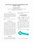 Research paper thumbnail of Static Structural Analysis of Connecting Rod by Finite Element Analysis