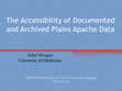 Research paper thumbnail of The Accessibility of Documented and Archived Plains Apache Data