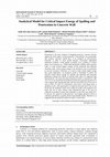 Research paper thumbnail of Analytical Model for Critical Impact Energy of Spalling and Penetration in Concrete Wall