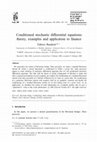 Research paper thumbnail of Conditioned stochastic differential equations: theory, examples and application to finance