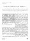 Research paper thumbnail of Crystal Structure and Magnetic Properties of SrCaMnGaO5+delta