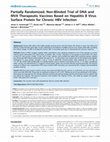 Research paper thumbnail of Partially Randomized, Non-Blinded Trial of DNA and MVA Therapeutic Vaccines Based on Hepatitis B Virus Surface Protein for Chronic HBV Infection