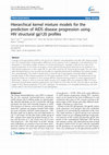 Research paper thumbnail of Hierarchical kernel mixture models for the prediction of AIDS disease progression using HIV structural gp120 profiles