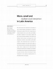 Research paper thumbnail of Micro, small and medium-sized enterprises