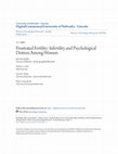 Research paper thumbnail of Frustrated fertility: Infertility and psychological distress among women