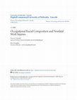 Research paper thumbnail of Occupational racial composition and nonfatal work injuries