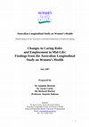 Research paper thumbnail of Changes in Caring Roles and Employment in Mid-Life: Findings from the Australian Longitudinal Study on Women’s Health