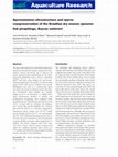 Research paper thumbnail of Spermatozoon ultrastructure and sperm cryopreservation of the Brazilian dry season spawner fish pirapitinga, Brycon nattereri