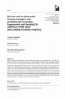 Research paper thumbnail of Job loss and its aftermath among managers and professionals: wounded, fragmented and flexible