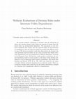 Research paper thumbnail of Welfarist evaluations of decision rules under interstate utility dependencies