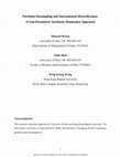 Research paper thumbnail of Portfolios Resampling and International Diversification: A Non-Parametric Stochastic Dominance Approach