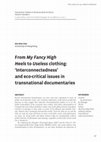 Research paper thumbnail of [Book chapter/Journal article] "From My Fancy High Heels to Useless Clothing: Representing ‘Nature’ and ‘Interconnectedness’ in Transnational Documentaries"