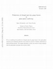 Research paper thumbnail of Production of charged spin-two gauge bosons in gluon-gluon scattering