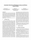 Research paper thumbnail of Automatic Detection of Ringworm using Local Binary Pattern (LBP)