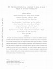 Research paper thumbnail of Transition from complex to real scalar fields in modern cosmology