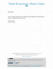 Research paper thumbnail of Compte-rendu : Luca M. Possati, Ricœur face à l’analogie: Entre théologie et déconstruction (L'Harmattan, Paris 2012)