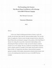 Research paper thumbnail of The Personifying of the Narrative: How Barack Obama Used Rhetoric to His Advantage  In the 2008 US Election Campaign 