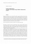 Research paper thumbnail of Seeking a Political Space: Thoughts on the Formative Stage of Hittite Administration in Syria