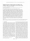 Research paper thumbnail of Modeling the impacts of climatic change and variability on the reliability, resilience, and vulnerability of a water resource system