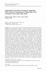 Research paper thumbnail of Opportunities from remote sensing for supporting water resources management in village/valley scale catchments in the upper Indus Basin