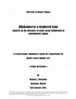 Research paper thumbnail of Hikikomori as a gendered issue: Analysis on the discourse of acute social withdrawal in contemporary Japan