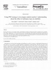 Research paper thumbnail of Using POE strategy to investigate student teachers' understanding about the effect of substance type on solubility