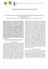 Research paper thumbnail of Functional Analysis Security for Power System