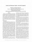 Research paper thumbnail of System level performance analysis–the SymTA/S approach