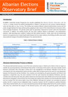 Research paper thumbnail of Controversy over the Central Elections Commission; Political Coalitions for June 2013 elections - Albanian Elections Observatory Brief no.2